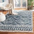 thumbnail image 1 of SAFAVIEH Melrose Coleman Overdyed Geometric Shag Area Rug, Navy/Ivory, 4' x 6', 1 of 2