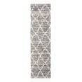 thumbnail image 1 of SAFAVIEH Melrose Giffard Geometric Shag Runner Rug, Grey/Ivory, 2'2" x 8', 1 of 7