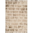 thumbnail image 1 of SAFAVIEH Memphis Alden Brick Layout Shag Area Rug, Taupe/Cream, 5'1" x 7'6", 1 of 3