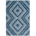 thumbnail image 1 of SAFAVIEH Memphis Finola Geometric Shag Area Rug, Blue, 5'1" x 7'6", 1 of 3