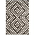 thumbnail image 1 of SAFAVIEH Memphis Finola Geometric Shag Area Rug, Taupe/Grey, 4' x 6', 1 of 4