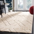 thumbnail image 1 of SAFAVIEH Memphis Watson Geometric Shag Area Rug, Cream/Taupe, 5'1" x 7'6", 1 of 7