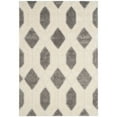 thumbnail image 1 of SAFAVIEH Memphis Watson Geometric Shag Area Rug, Grey/Cream, 4' x 6', 1 of 7