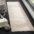 thumbnail image 1 of SAFAVIEH Memphis Watson Geometric Shag Runner Rug, Cream/Taupe, 2' x 8', 1 of 7