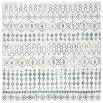 SAFAVIEH Mercer Everitt Distressed Area Rug, Ivory/Grey, 6'7" x 6'7" Square