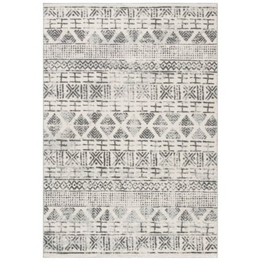 SAFAVIEH Mercer Katherina Distressed Runner Rug, Ivory/Grey, 2' x 8'