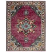 SAFAVIEH Merlot Collection MER108R Fuchsia / Multi Rug