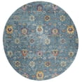thumbnail image 1 of SAFAVIEH Merlot Leslie Floral Area Rug, Blue/Multi, 6'7" x 6'7" Round, 1 of 8