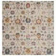 thumbnail image 1 of SAFAVIEH Merlot Leslie Floral Area Rug, Cream/Multi, 6'7" x 6'7" Square, 1 of 8