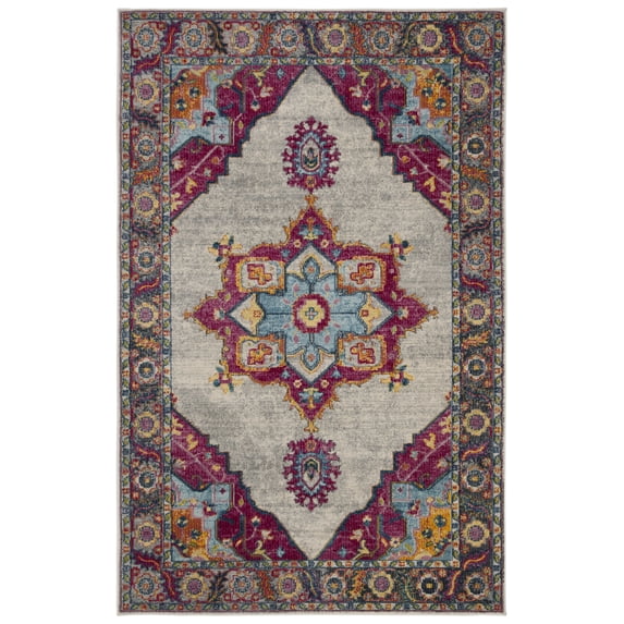 SAFAVIEH Merlot Rosamund Floral Area Rug, Cream/Multi, 3' x 5'