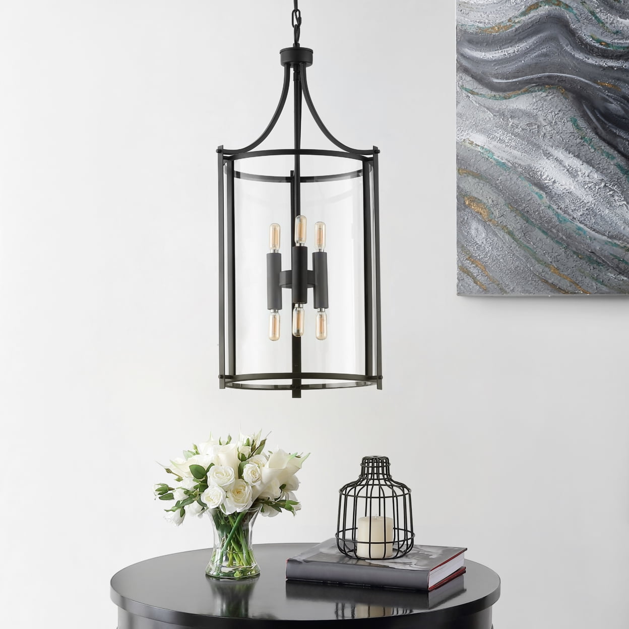 Messon 14" Chrome Crystal LED Pendant Light