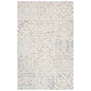 SAFAVIEH Metro Adair Medallion Area Rug, Silver/Ivory, 8' x 10'