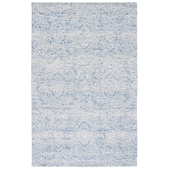 SAFAVIEH Metro Aditi Medallion Area Rug, Blue/Ivory, 5' x 8'
