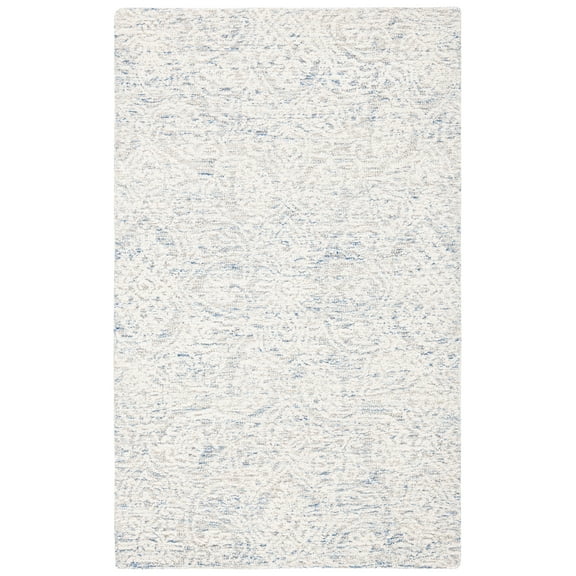 SAFAVIEH Metro Aditi Medallion Area Rug, Light Blue/Ivory, 2' x 3'