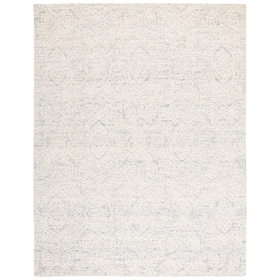 SAFAVIEH Metro Aditi Medallion Area Rug, Light Blue/Ivory, 5' x 8'