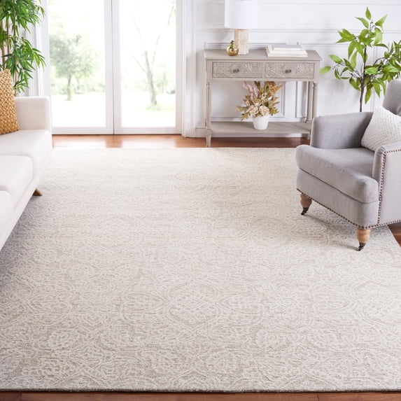 SAFAVIEH Metro Aditi Medallion Area Rug, Natural/Ivory, 3' x 5'