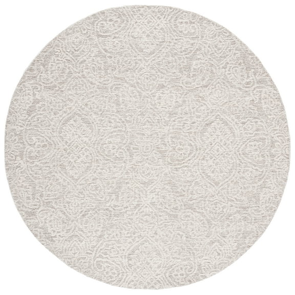 SAFAVIEH Metro Aditi Medallion Area Rug, Natural/Ivory, 6' x 6' Round