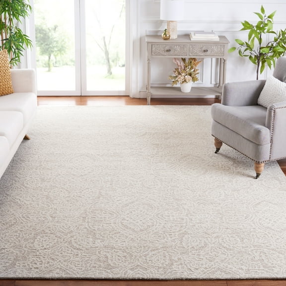SAFAVIEH Metro Aditi Medallion Area Rug, Natural/Ivory, 8' x 10'