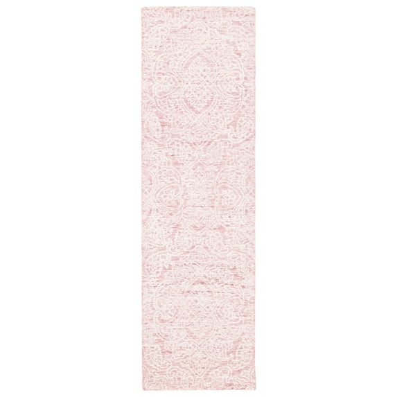 SAFAVIEH Metro Aditi Medallion Runner Rug, Pink/Ivory, 2'3" x 8'