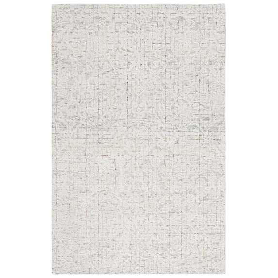SAFAVIEH Metro Aideen Distressed Area Rug, Grey/Ivory, 4' x 6'