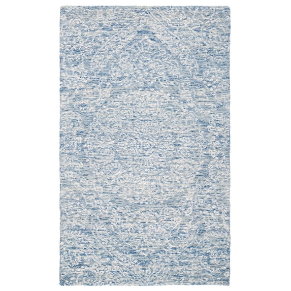 SAFAVIEH Metro Alaois Medallion Area Rug, Blue/Ivory, 4' x 6'