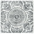 thumbnail image 1 of SAFAVIEH Metro Alaois Medallion Area Rug, Ivory/Black, 6' x 6' Square, 1 of 8