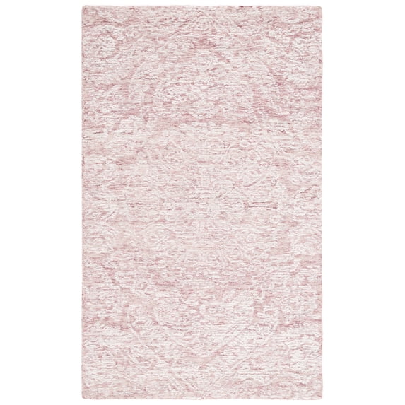SAFAVIEH Metro Alaois Medallion Area Rug, Pink/Ivory, 4' x 6'