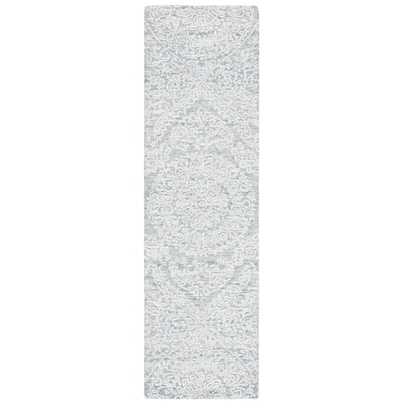 SAFAVIEH Metro Alaois Medallion Runner Rug, Grey/Ivory, 2'3" x 8'