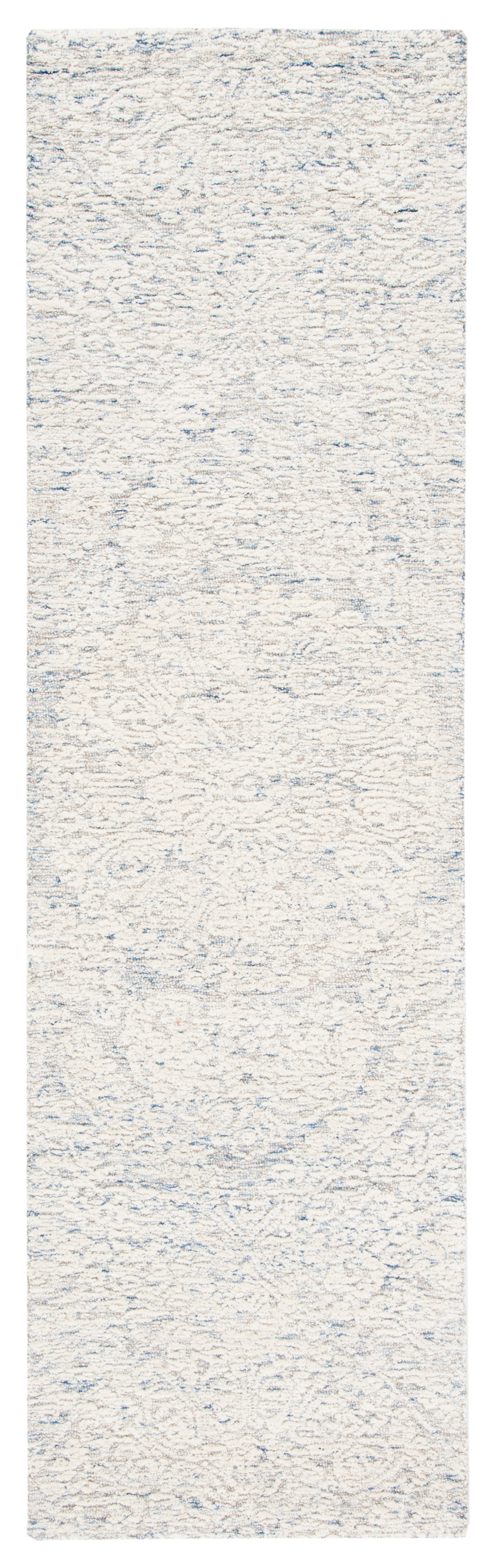 SAFAVIEH Metro Alaois Medallion Runner Rug, Light Blue/Ivory, 2'3" x 8'