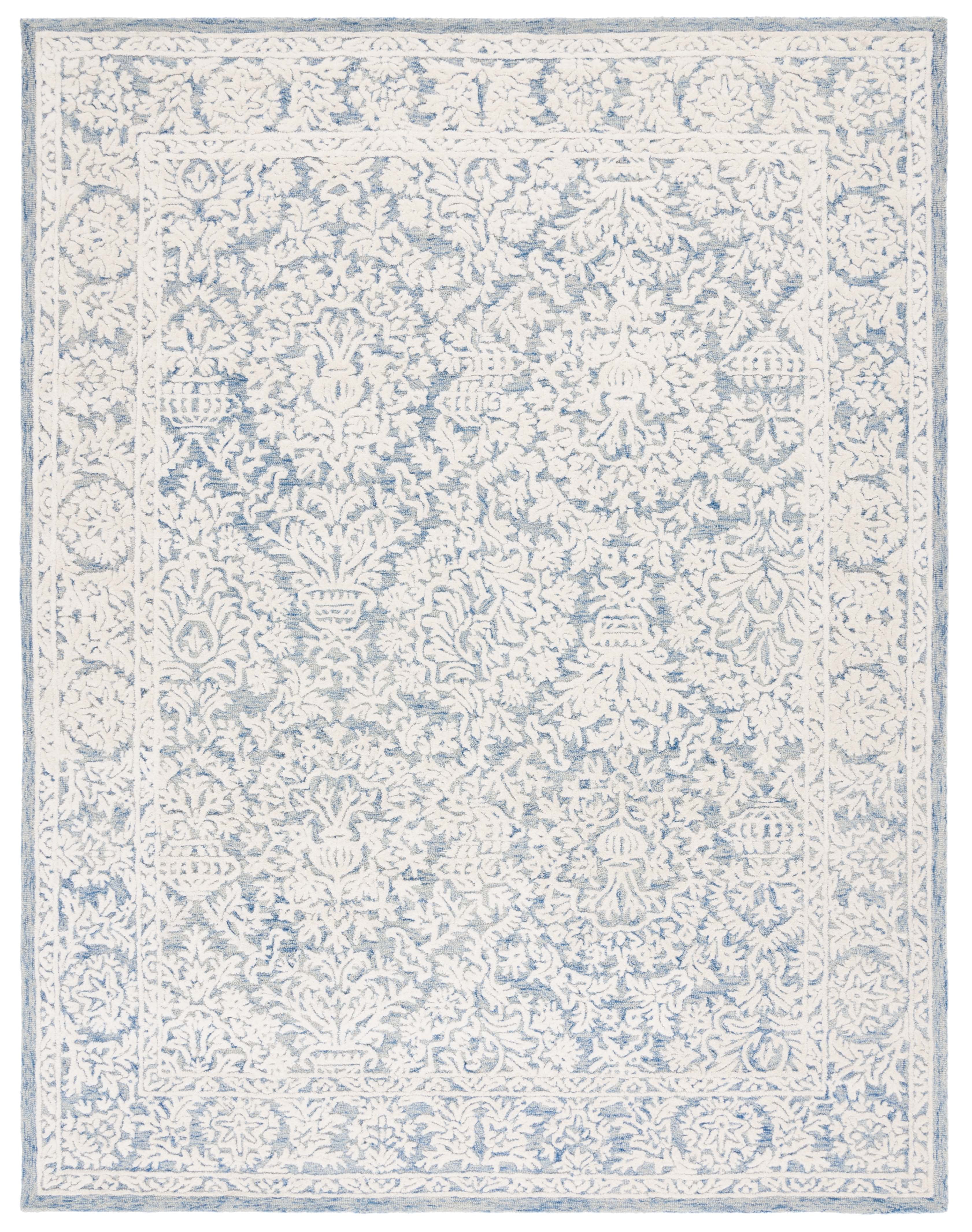 SAFAVIEH Metro Amias Medallion Area Rug, Blue/Ivory, 8' x 10'