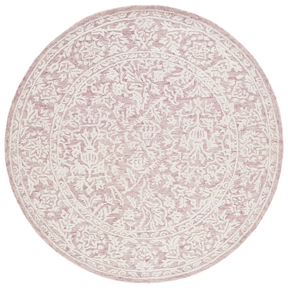 SAFAVIEH Metro Amias Medallion Area Rug, Pink/Ivory, 6' x 6' Round