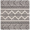 thumbnail image 1 of SAFAVIEH Metro Andrew Diamond Area Rug, Black/Beige, 6' x 6' Square, 1 of 9