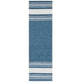 thumbnail image 1 of SAFAVIEH Metro Angela Striped Runner Rug, Blue/Ivory, 2'3" x 8', 1 of 8