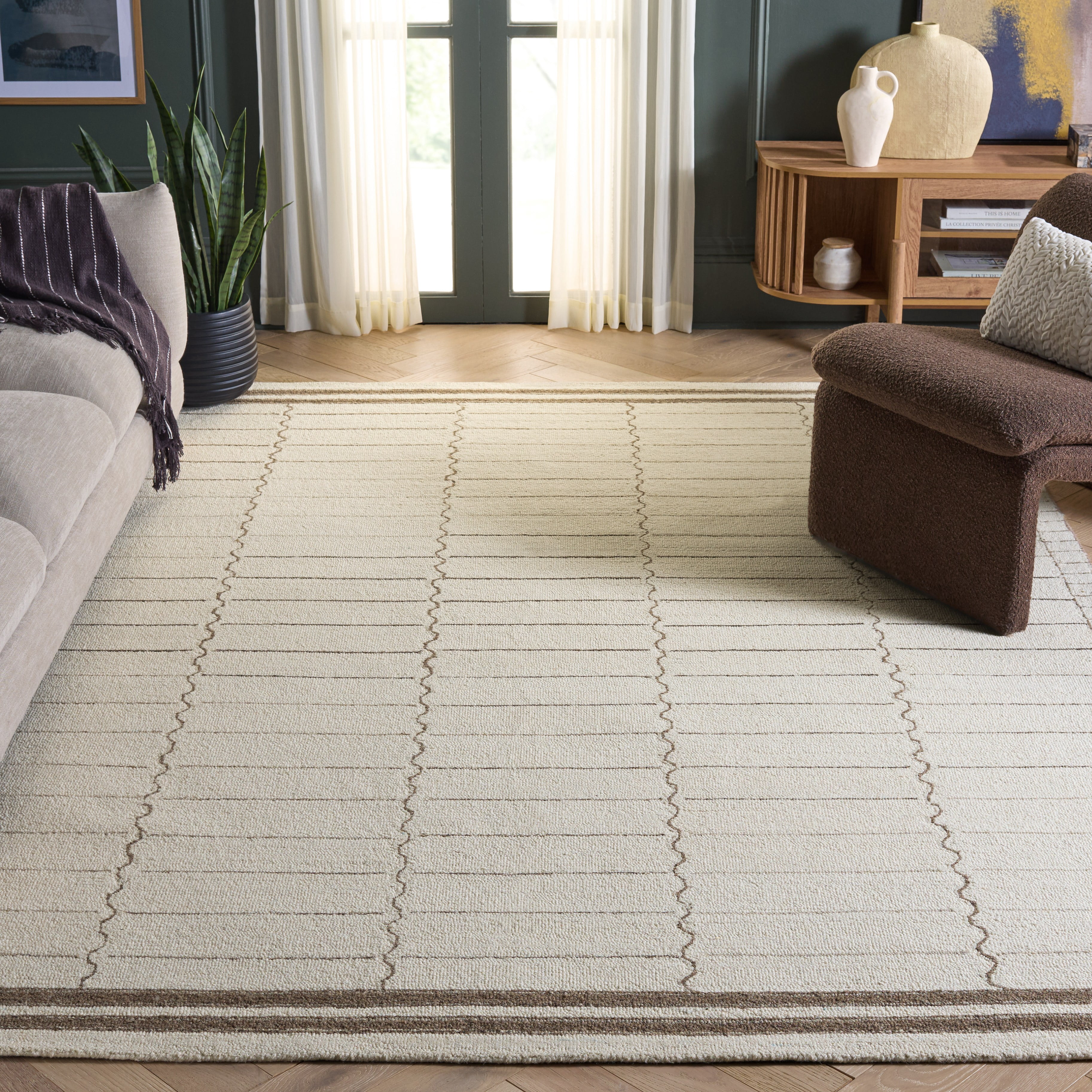 Safavieh Metro Anrai Geometric Area Rug, Ivory/Brown, 8' x 10'