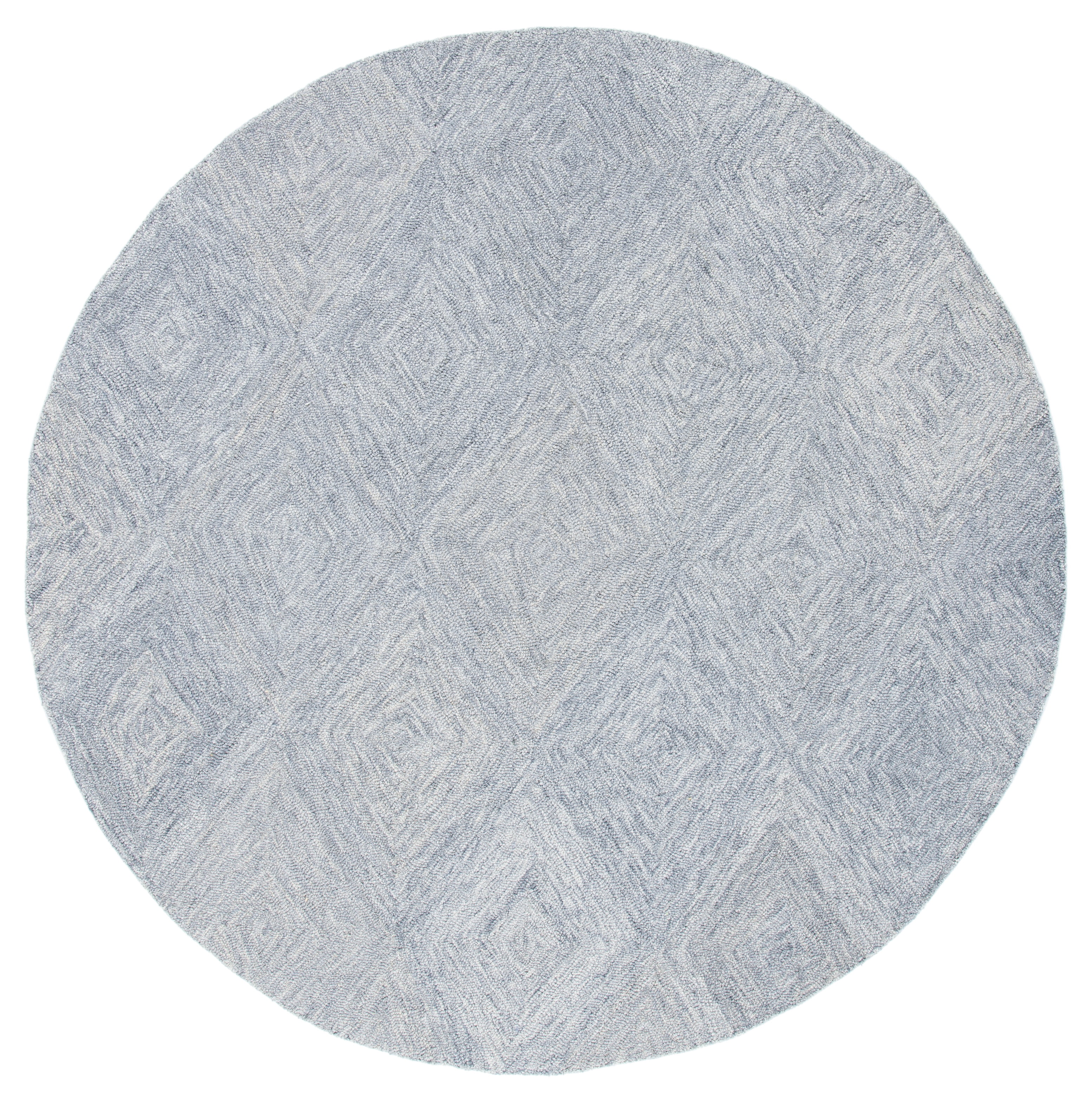 SAFAVIEH Metro Avalon Diamond Area Rug, Grey, 6' x 6' Round