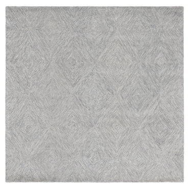 SAFAVIEH Metro Avalon Diamond Area Rug, Grey, 6' x 6' Square