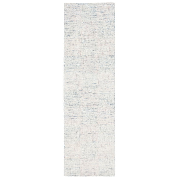 SAFAVIEH Metro Barnes Distressed Runner Rug, Blue/Ivory, 2'3" x 8'