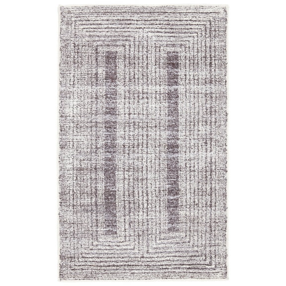 SAFAVIEH Metro Bayon Bordered Area Rug, Grey/Ivory, 3' x 5'