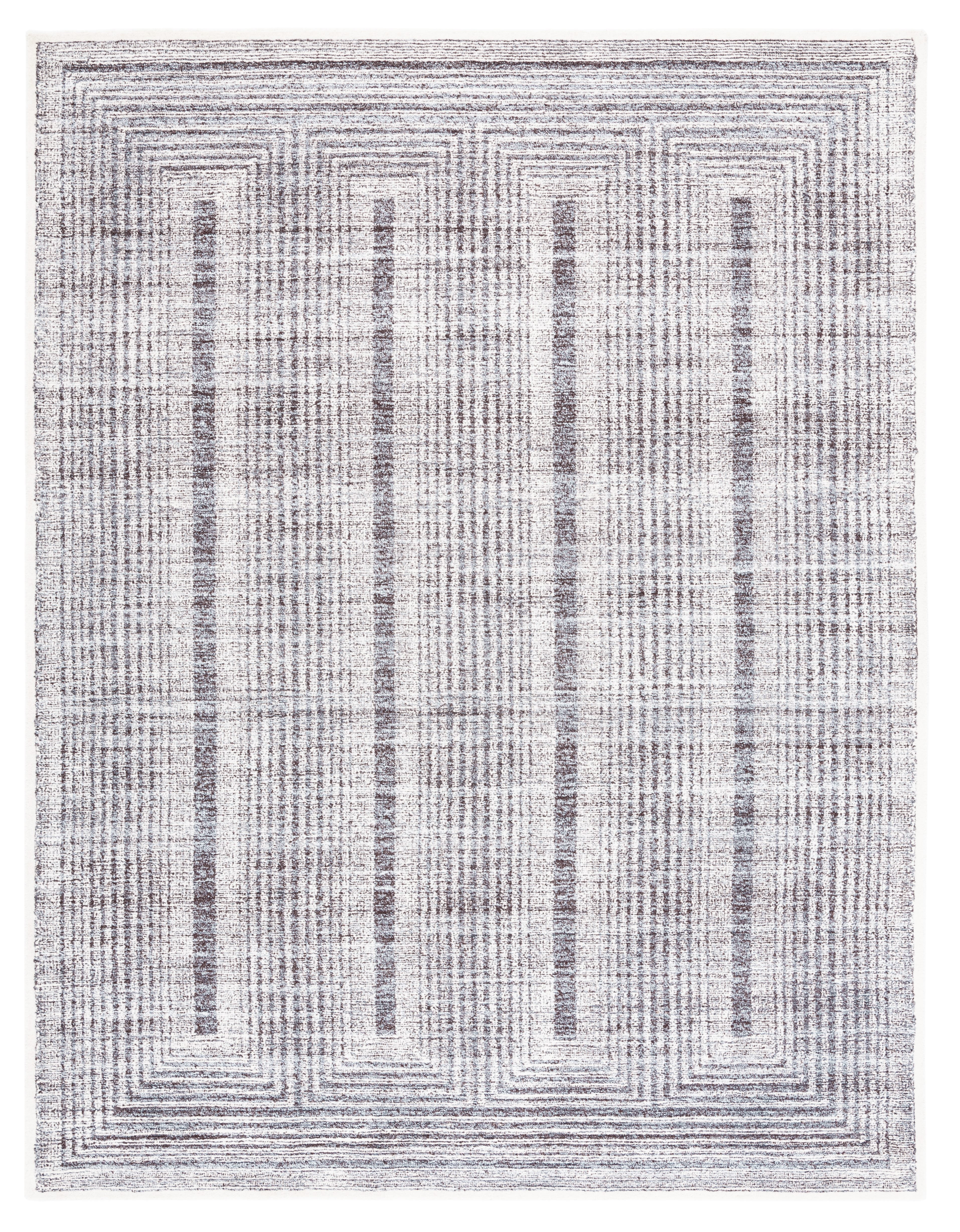 SAFAVIEH Metro Bayon Bordered Area Rug, Grey/Ivory, 8' x 10'