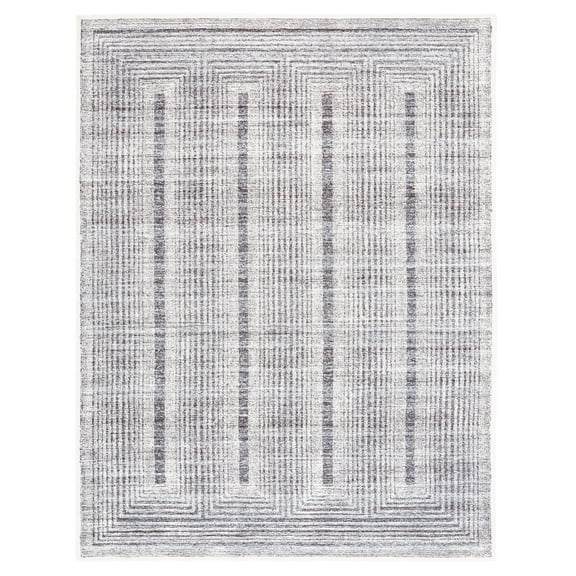 SAFAVIEH Metro Bayon Bordered Area Rug, Grey/Ivory, 8' x 10'