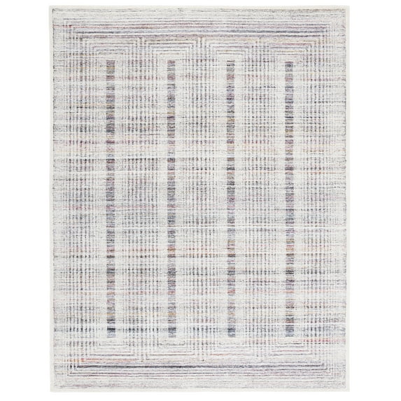 SAFAVIEH Metro Bayon Bordered Area Rug, Red/Ivory, 8' x 10'