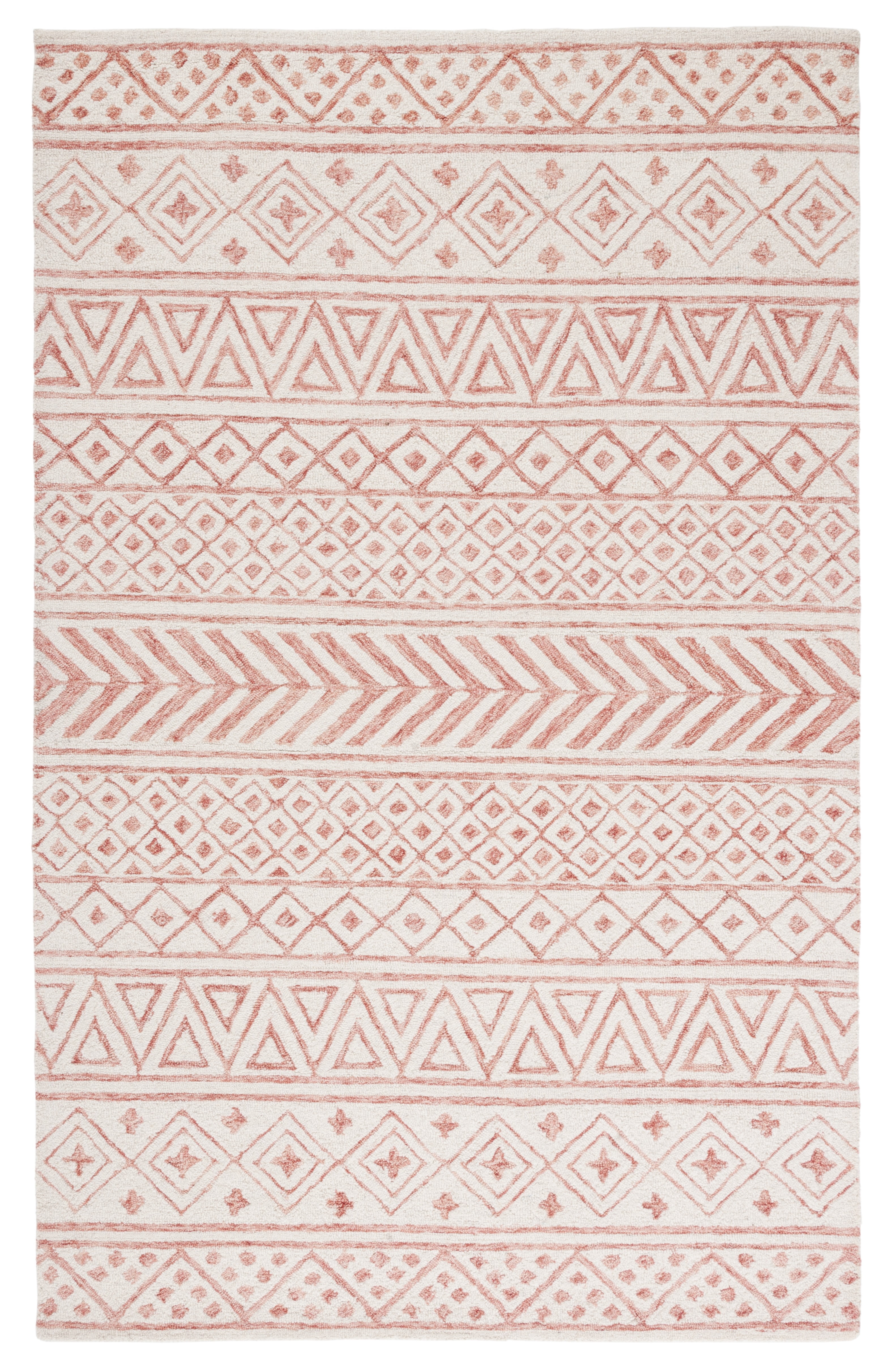 SAFAVIEH Metro Beaumont Southwestern Area Rug, Ivory/Pink, 3' x 5'