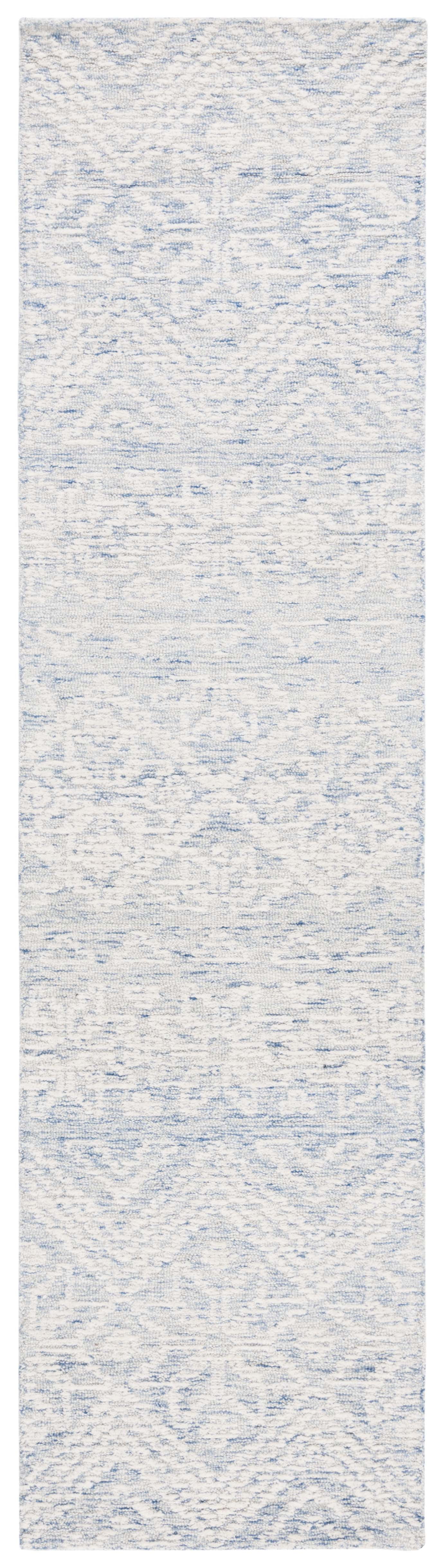 SAFAVIEH Metro Belize Medallion Runner Rug, Blue/Ivory, 2'3" x 9'