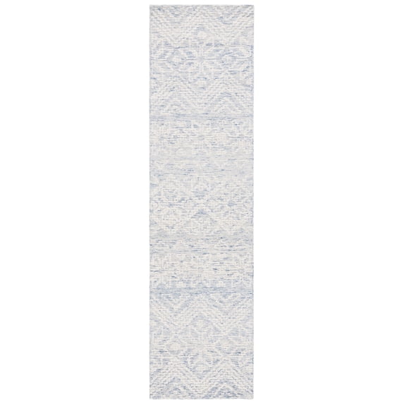 SAFAVIEH Metro Belize Medallion Runner Rug, Blue/Ivory, 2'3" x 9'