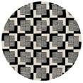 thumbnail image 1 of SAFAVIEH Metro Bertrand Geometric Area Rug, Black/Ivory, 6' x 6' Round, 1 of 10