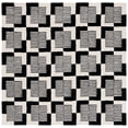 thumbnail image 1 of SAFAVIEH Metro Bertrand Geometric Area Rug, Black/Ivory, 6' x 6' Square, 1 of 8
