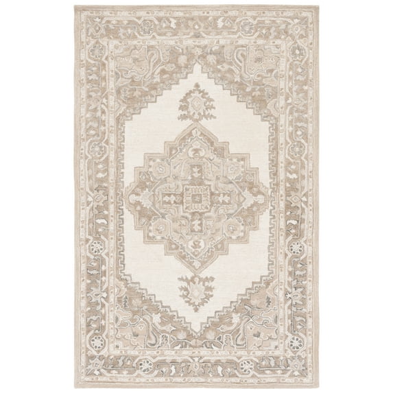 SAFAVIEH Metro Bevis Medallion Area Rug, Ivory/Beige, 8' x 10'
