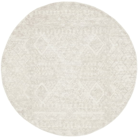 SAFAVIEH Metro Boniface Distressed Area Rug, Beige/Grey, 6' x 6' Round