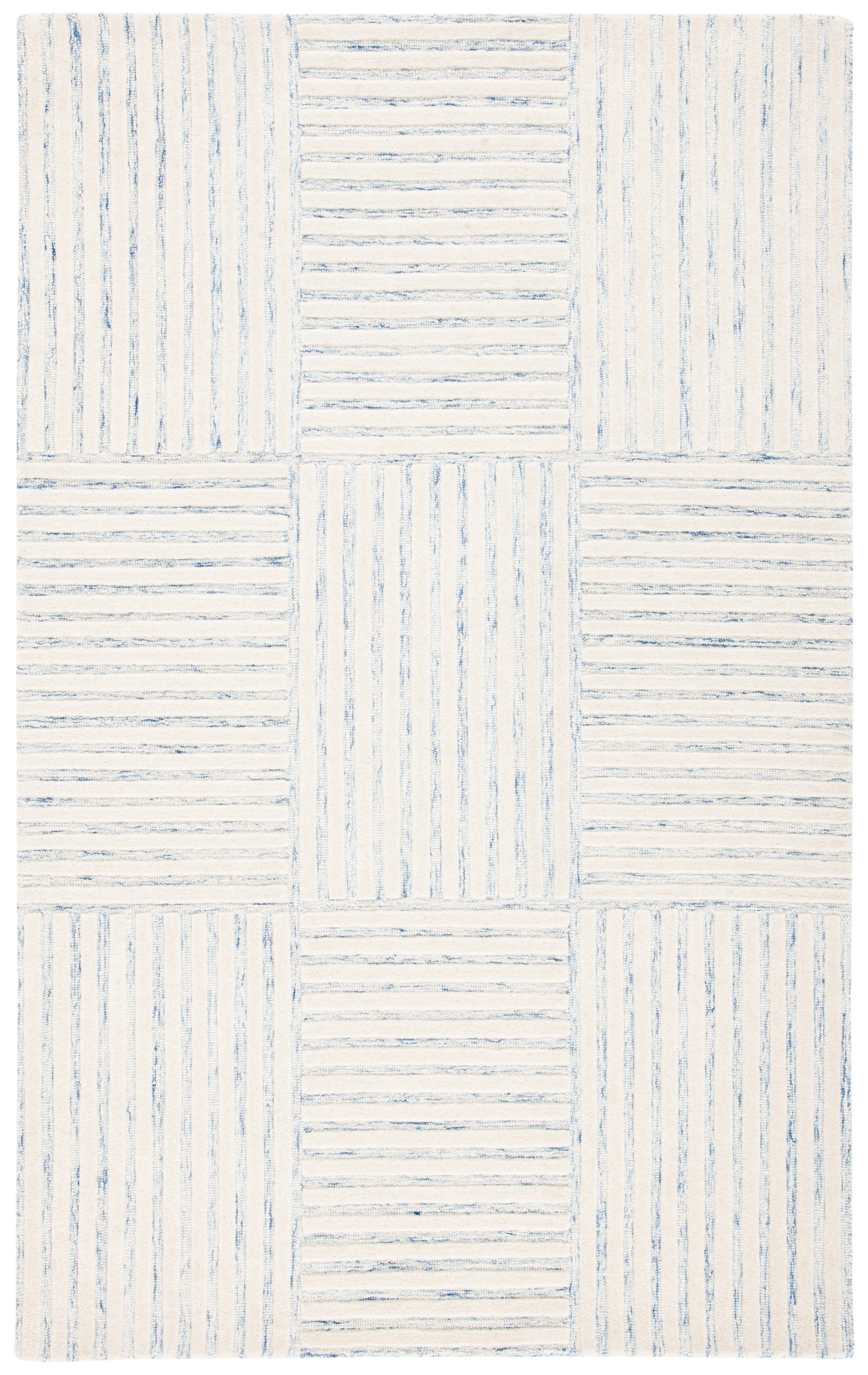 Ivory Elegance Hand-Tufted Wool Rectangular Area Rug