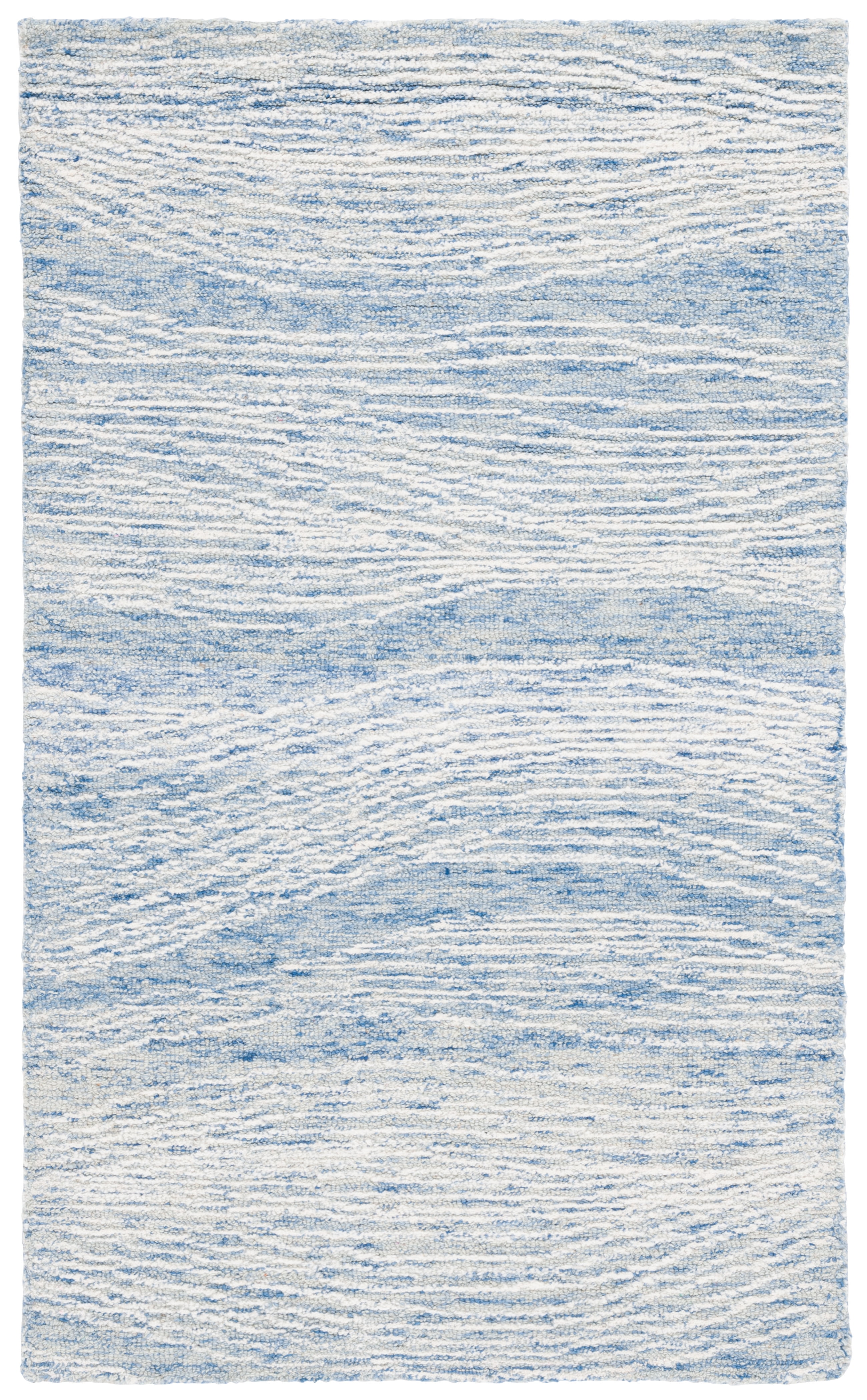 SAFAVIEH Metro Bridget Abstract Area Rug, Blue/Ivory, 2'3" x 4'